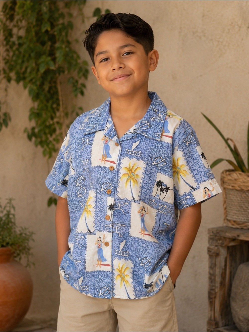 vintage Maui Trading Co. Hawaiian button up top